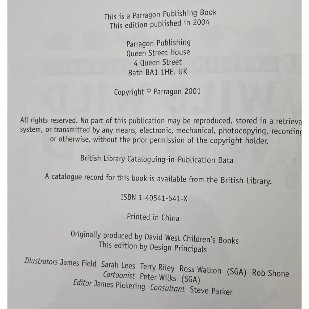 Wild Wild World Hardcover Book Questions And Answers 2004